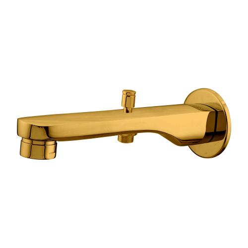 Wall Spout With Tip-Ton For Hand Shower With wall Flange Gold